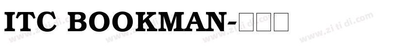 ITC BOOKMAN字体转换